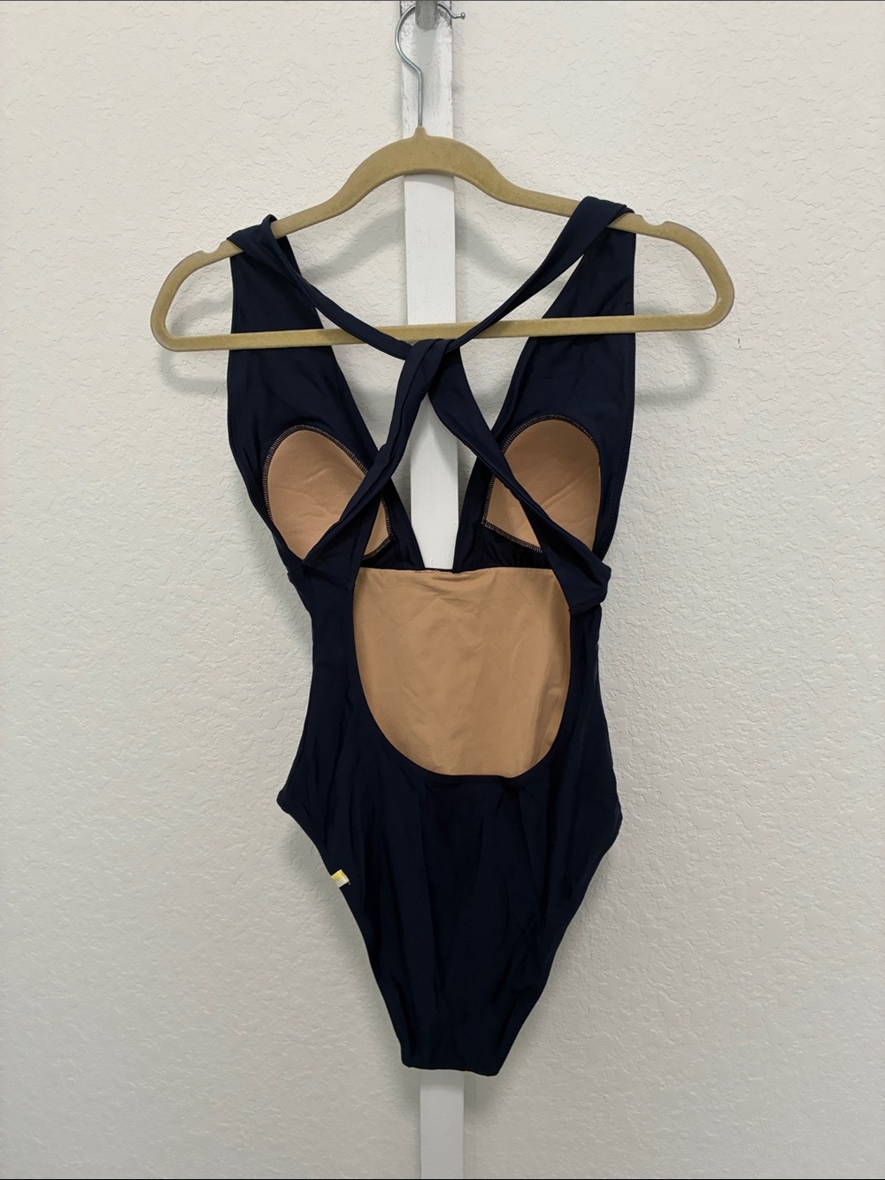 Summersalt The Plunge Low Neckline Dark Blue One-Piece Swimsuit - Picture 6 of 7
